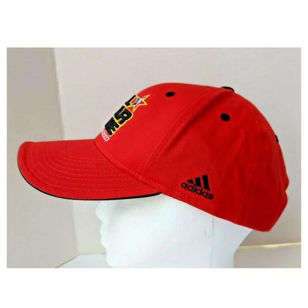 NBA All Star Game Las Vegas 2007 Adidas Red Ball Cap Basketball Souvenir Hat NEW